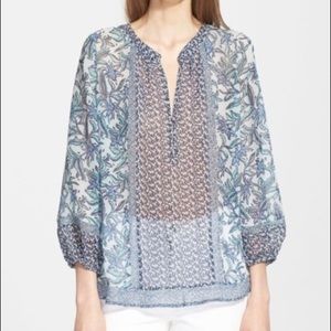 Joie Yulisa Print Silk Blouse